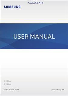 Samsung Galaxy A10 manual. Tablet Instructions.
